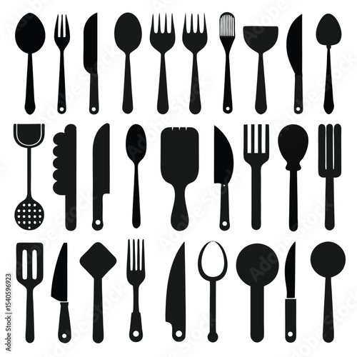 Black Mustache Silhouette Collection