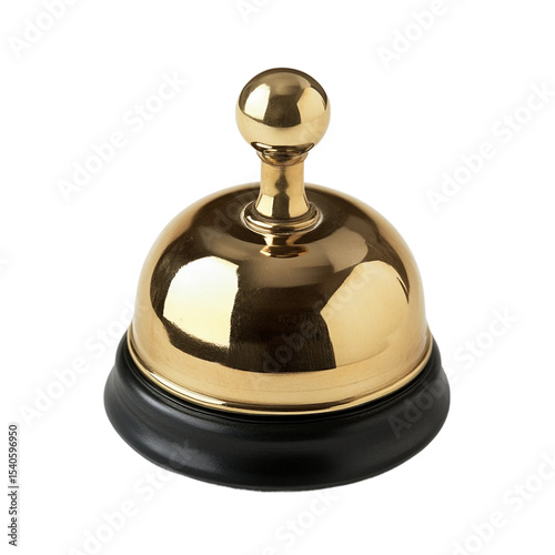 Service bell for hospitality settings [Transparent Background PNG].