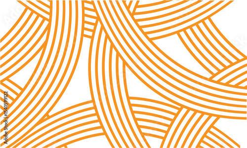Vector banner with yellow ramen pattern on white background. Abstract pattern .
