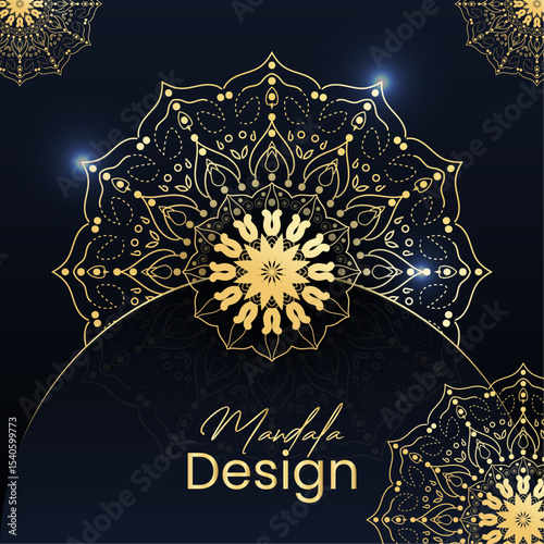 luxury and unique mandala backround design