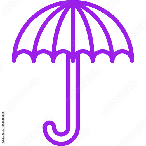 Umbrella single icon vector illustration