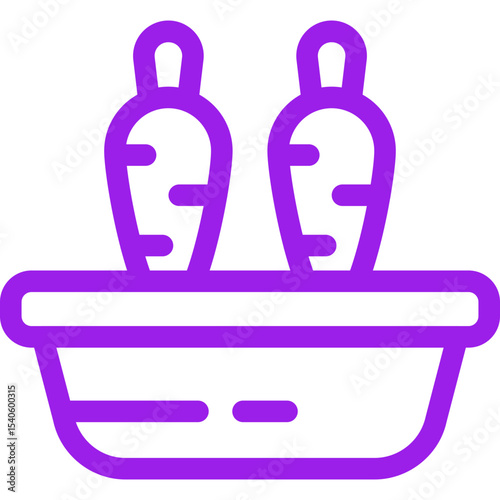 Carrots single icon vector illustration
