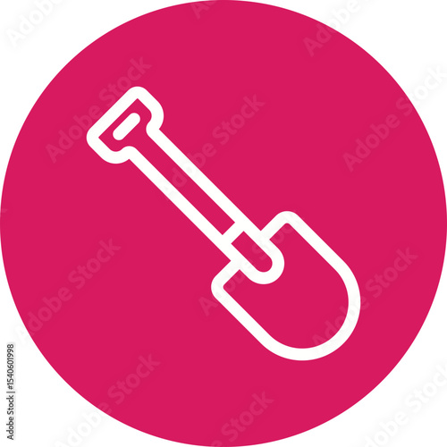 Shovel single icon vector illustration