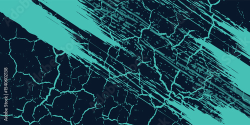 Minimal Abstract turquoise Grunge Scratch Background Template.
