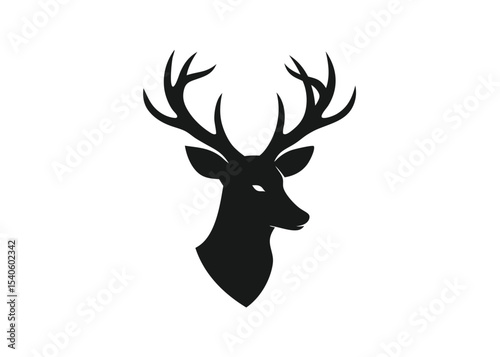 a-dear-head--silhuette-vector-art-illustriton-whit (1).eps