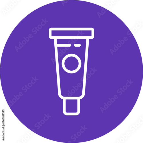 Tube single icon vector illustration