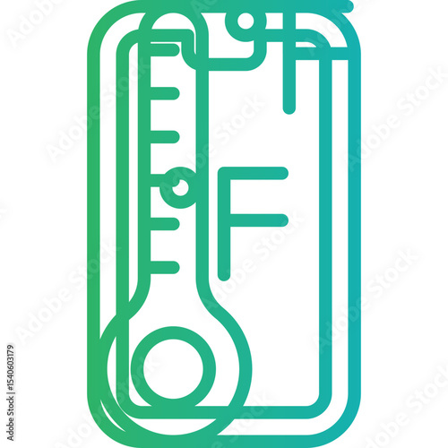 Farenhite single icon vector illustration