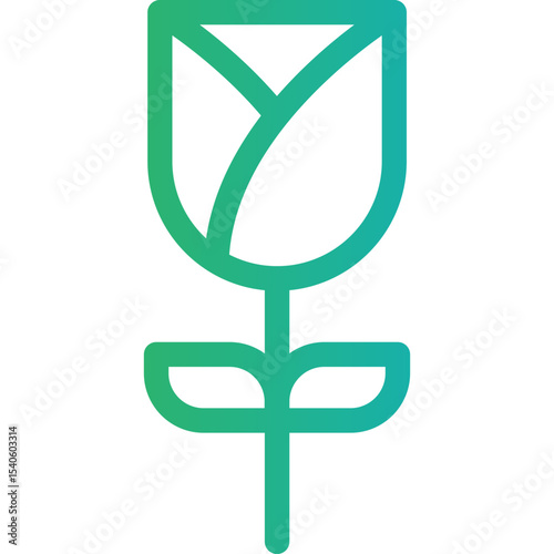 Flower single icon vector illustration