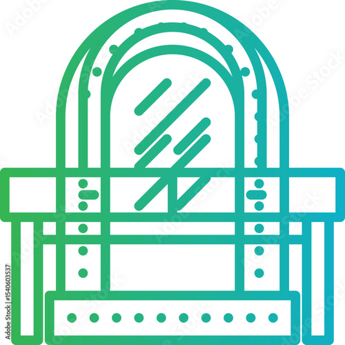 Mirror single icon vector illustration