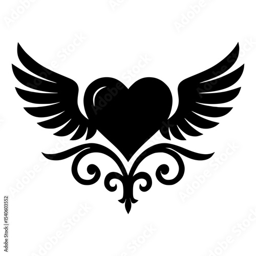 heart with wings