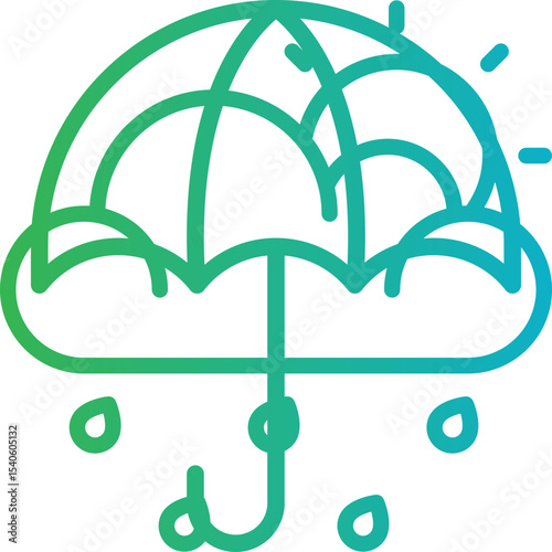 Rains single icon vector illustration