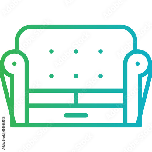 Sofa single icon vector illustration