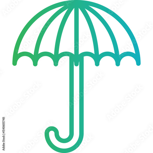 Umbrella single icon vector illustration