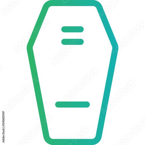 Coffin single icon vector illustration