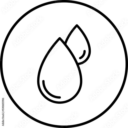 Drops single icon vector illustration