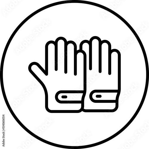 Gloves single icon vector illustration