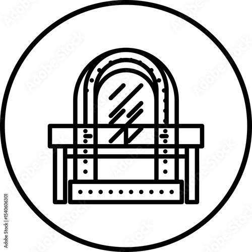 Mirror single icon vector illustration