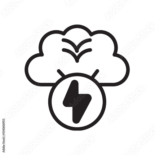 Cloud Computing, Fast Data Transfer, Instantaneous Access, High-Speed Network, Powerful Server. Illustration Vector
