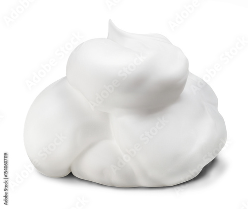 Shaving foam mousse isolated on white background