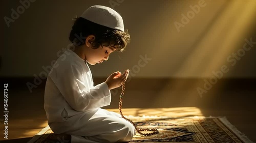 Child in prayerful posture.