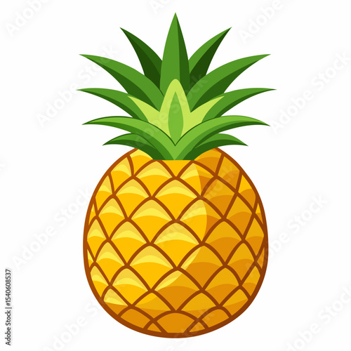 pineapple on white background