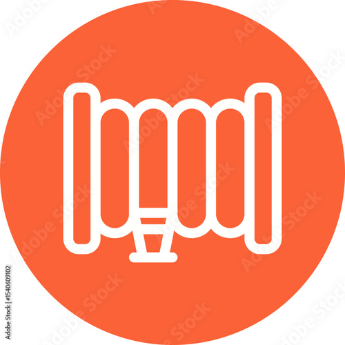 Hose single icon vector illustration