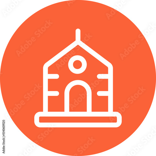 House single icon vector illustration