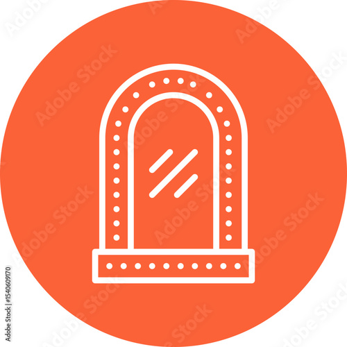 Mirror single icon vector illustration