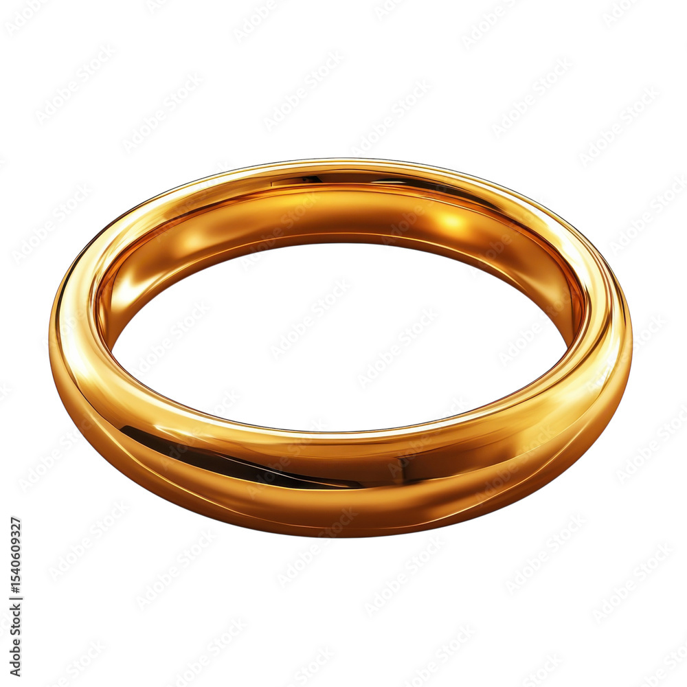 Lustrous Gold Band Elegant jewelry perfect anniversary love fashion on transparent background Lustrous Gold Band Elegant jewelry perfect anniversary love fashion on transparent background