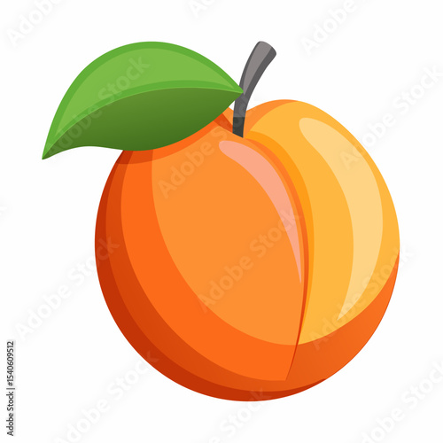 orange fruit isolated on white
