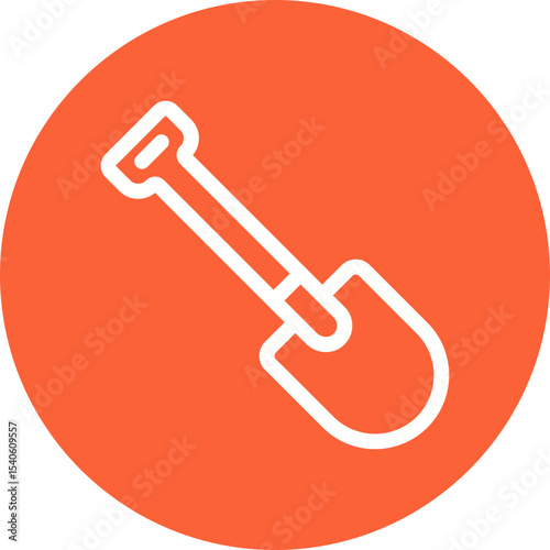 Shovel single icon vector illustration