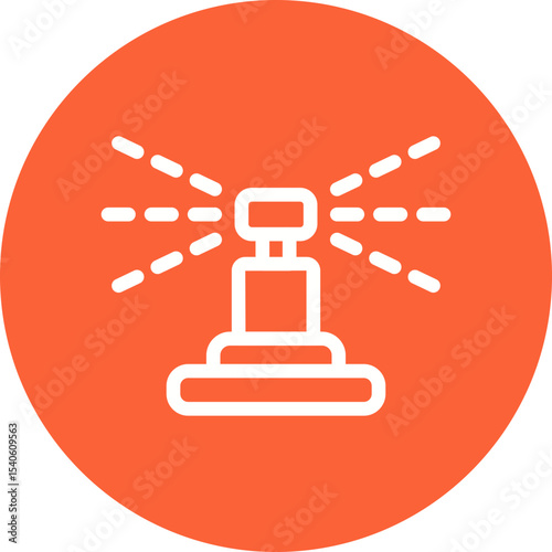 Siren single icon vector illustration
