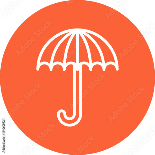 Umbrella single icon vector illustration