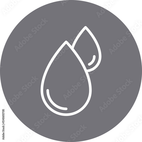Drops single icon vector illustration