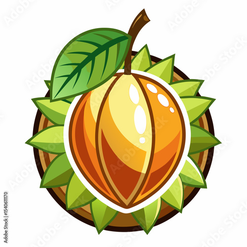 vector illustration of orange fruit