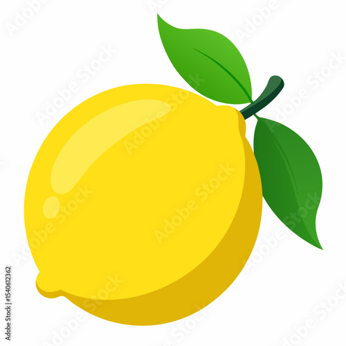 lemon with leaves