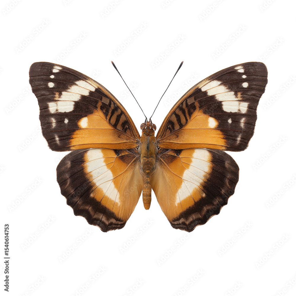 Fototapeta premium Vibrant Butterflies with Striking Patterns and Colors on Display, Isolated on a Clean White Background Transparent background or png