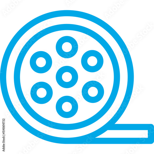 Film single icon vector illustration