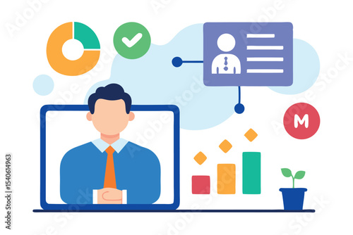set of business icons