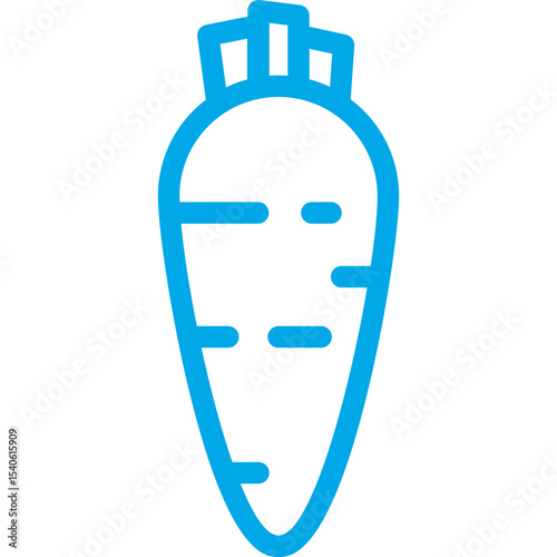 Carrot single icon vector illustration