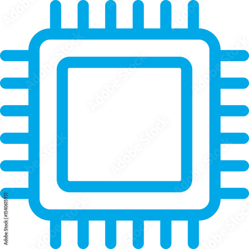 Chip single icon vector illustration
