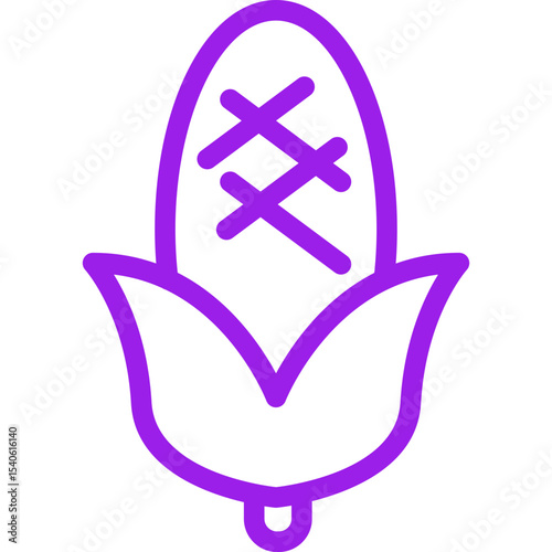 Corn single icon vector illustration