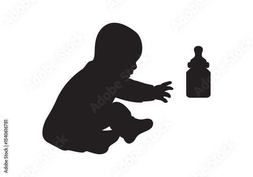 Contains such icons as baby boy, baby girl, toys, pacifier, diaper, clothes, cradle, feeding bottle and stroller. Editable stroke