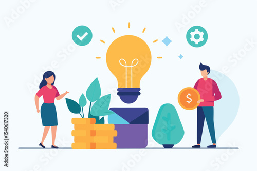 businessman with idea