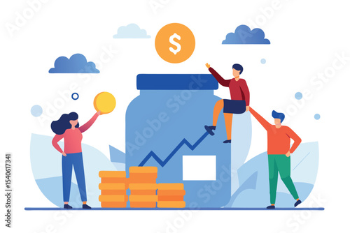 vector illustration of business people