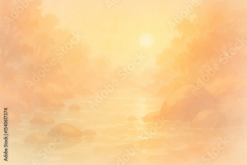 sunset lake background