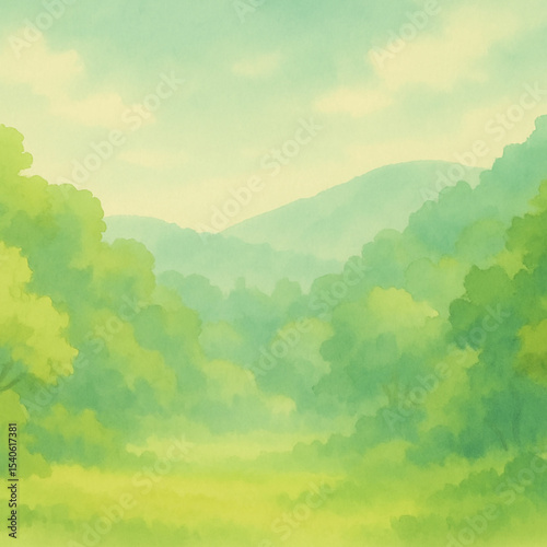 green mountain landscape background