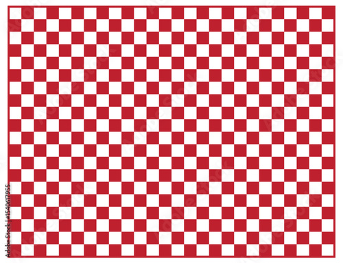 red and white checkered pattern