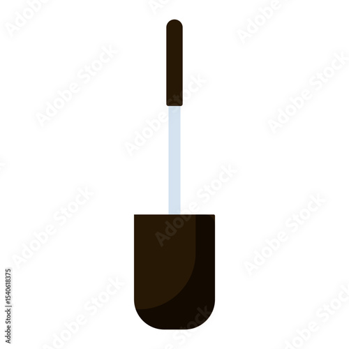 Essential gardening tool for planting in rich soil at community garden in spring