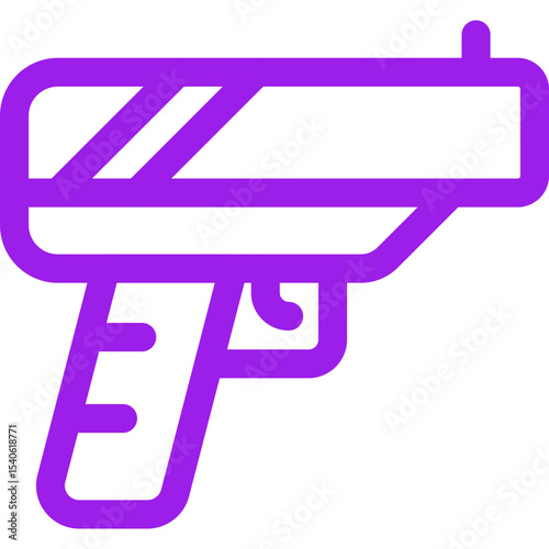 Gun single icon vector illustration